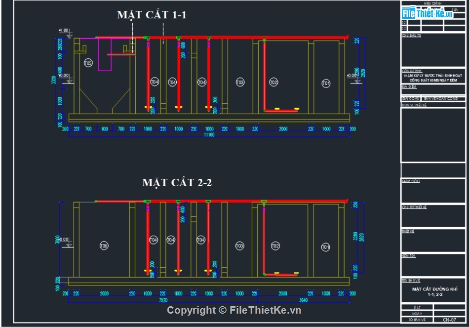 nước thải sinh hoạt,trạm xử lý nước thải,bản vẽ thiết kế trạm nước thải sinh hoạt 65m3,xử lý nước thải kho nhà xưởng cho thuê,công nghệ xử lý